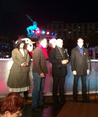 Er�ffnung des Weihnachtsmarktes am Roten Rathaus