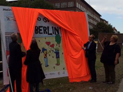 Er�ffnung der Open-air Galerie auf der M�llerstra�e 